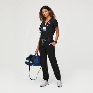 FIGS Black Venice Slim Jogger Scrub Pants